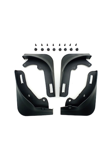 Tesla Model Y Arabası İçin Yumruksuz Ön Ve Arka Tekerlekten Yumuşak Kauçuk Çamurluklar, Stil: Mat Siyah