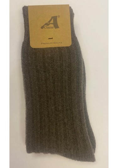 Setkek8068x2 Ke Kalın Cashmıre Erkek Çorap Kahve-ekru Kahve