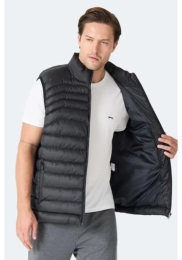 Slazenger Harmona Erkek Şişme Yelek Siyah Siyah