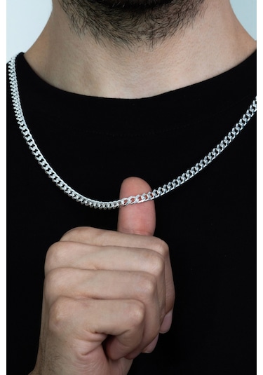 Takı Dükkanı Gümüş Gurmet Erkek Kolye Zincir Kalın 60 CM 29 G Msn16 (296366904)