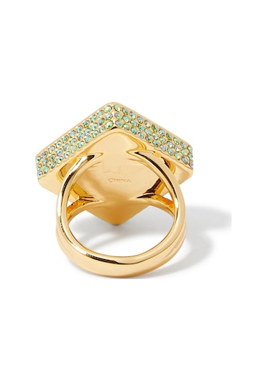 Eagle Square Cocktail Ring Kadın Yüzük 2x2x2.5 Cm Pembe