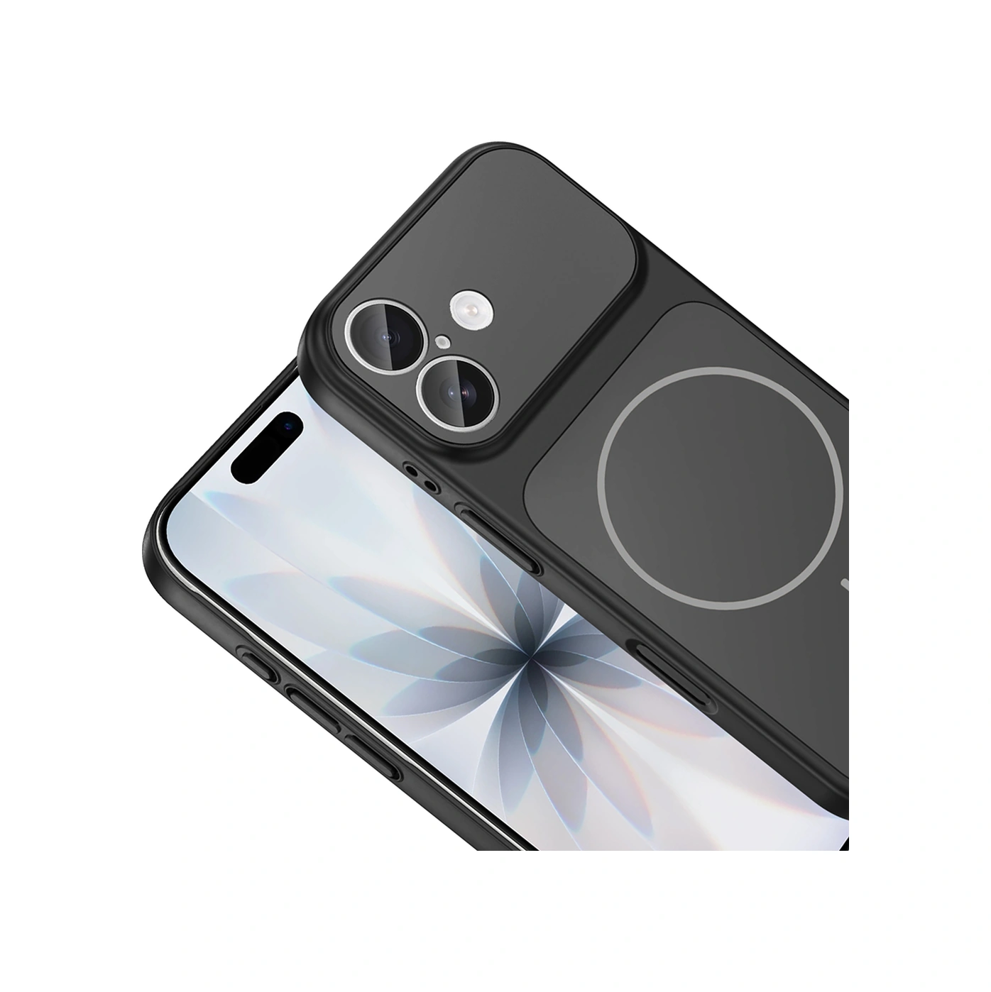 İphone 16 Kılıf M-safe Şarj Özellikli Kamera Korumalı Formen Kılıf Siyah