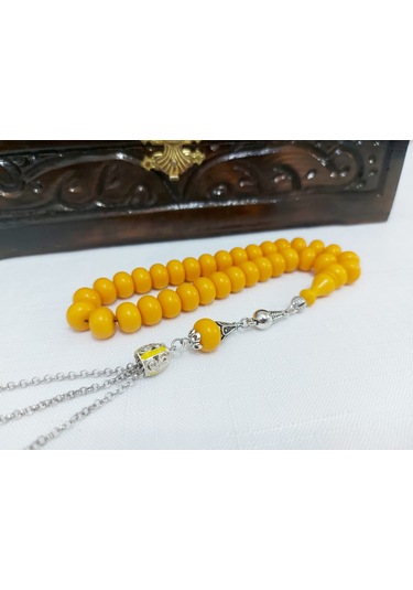 Tekerlek Modelde Sarı Bilek Boy Katalin Tesbih.ölçü 7x11