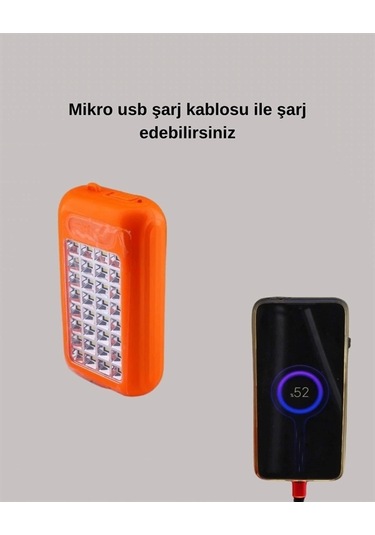 Güneş Paneli Destekli Powerbank Ve Led Işıldak 10000 Mah, Çift Usb, Outdoor Kullanım İçin Çok Renkli