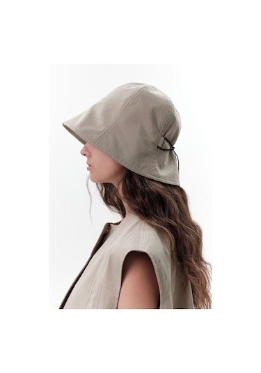 Lastik Detaylı Bucket Şapka Yeşil Yeşil