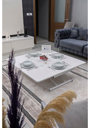 Juppo Üst Tabla Mdf Beyaz Oval Köşe Alt Beyaz Dışa Kıvrım