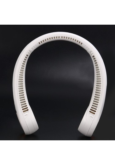 Taşınabilir Boyunlu Fan, 360 Kanatsız Küçük Fan 4000mah Pille Çalışan 9ıjcjc Beyaz