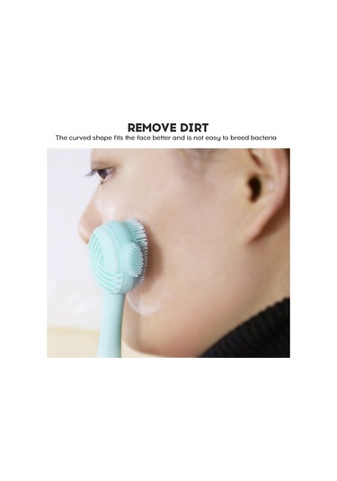 Moveevo Silikon Makyaj Fırçası Yüz Maskesi Fondöten Fırçaları Kozmetik Göz Farı Kaş Fırçası Plastik Saplı