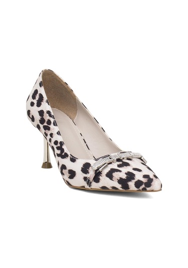 Miss Park Moda Pm450 K306 Kadın Klasik Topuklu Ayakkabı Bej Bej