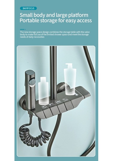 Nefa Yapı Piyano Gri Duş Ünitesi Diğer