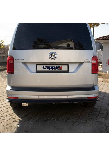 Cappafe Volkswagen Caddy Arka Tampon Eşiği Koruma (abs) Mat Siya N11.652