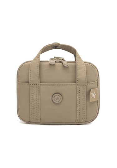 Smart Bags Mikro Poly Kumaş Askılı Mini Boy Kadın Cüzdanı 3346 Vizon
