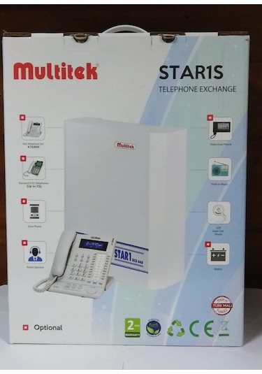Multitek Star1S 6 Harici 64 Dahili Büyüyebilir Telefon Santral