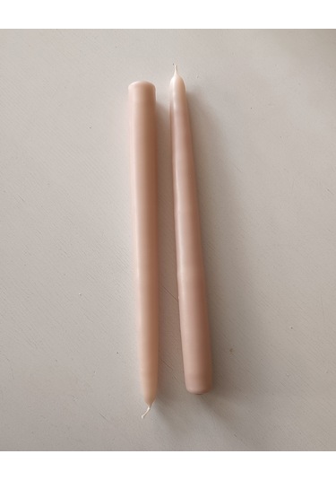 İkili Şamdan Mum 2x25cm Kum Beji