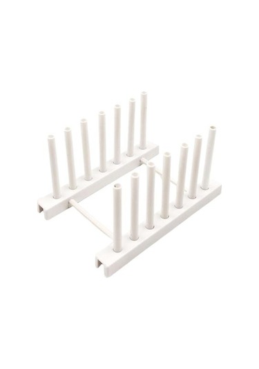 Beyaz Plaka Rafı Çok Amaçlı Hızlı Drenajlı Plastik Mutfak İçin Mükemmel Çatlama Kasesini Önler