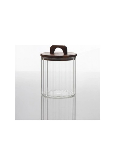 Mien Men Bor103 Ahşap Kapaklı Kavanoz 1750 Cc Şeffaf