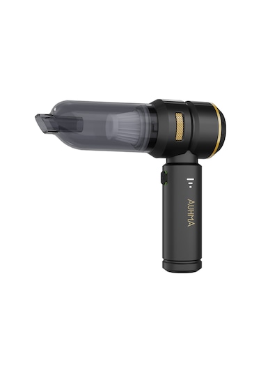 Auhma Ahv-02 Kablosuz Araç İçi Süpürge Siyah 17000pa Güçlü Vakum Fırçasız Motor Üfleme & Vakum Siyah