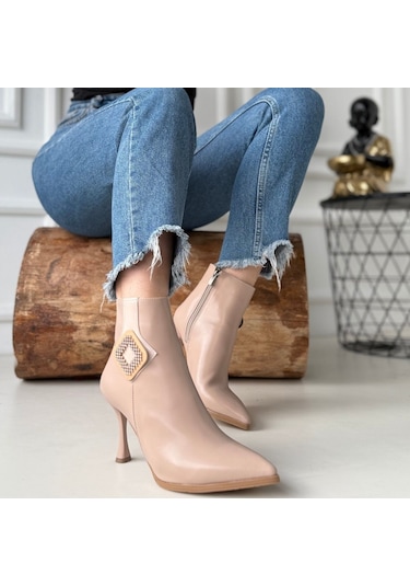 Moose Nude Cilt Topuklu Bot Diğer