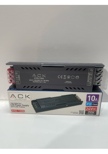 Ack 24v 10 Amper 250 W Slim Led Trafosu Ay02-12500 Seçenekler