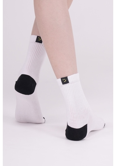 The Socks Company 3 Çift Kadın Beyaz Tenis Çorabı Beyaz