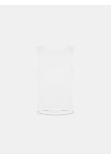 Dilvin 32895 Degaje Yaka Top-beyaz