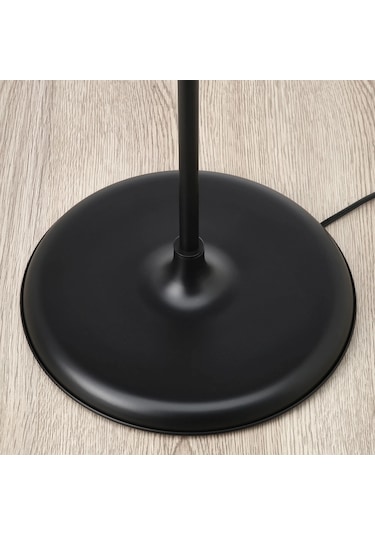 Ikea Antrasit Şık Lambader - Yer Ve Okuma Lambası