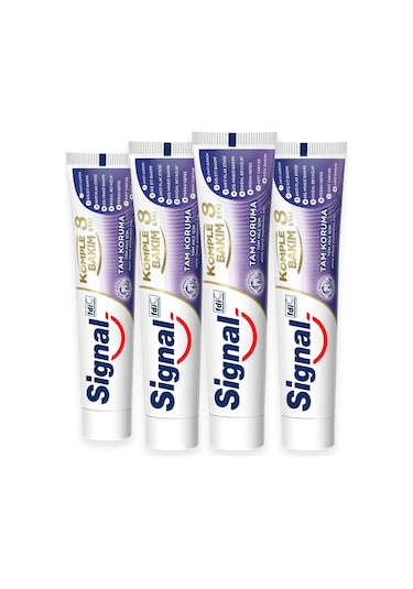 Signal Komple Bakım 8 Etki Tam Koruma Diş Macunu 4 x 75 ML