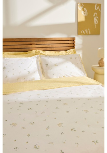 Kaşmir Home Mario Çift Kişilik Nevresim Takımı Sarı Sarı