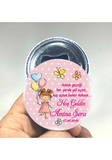 Baskiistiyorumm Bebek Açacak Magnet Isim Baskılı Magnetli Açacak (367439820)