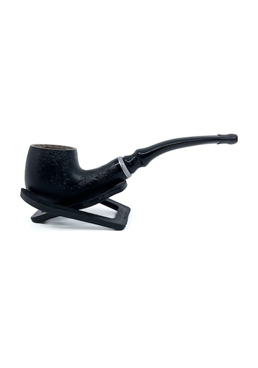 Dapper Bent Apple Briar Gül Kökü 9 Mm Filtreli El Yapımı Pipo - 3075