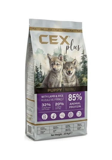 Cex Plus Yavru Kuzu Etli Köpek Maması 20 Kg