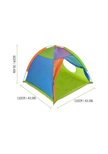 Yifomall Çocuklar İçin Dış Mekan Oyun Çadırı, Çok Renkli Kombinasyon, Katlanabilir, Europe Amerika Stili, 110x110x90cm, 0.9kg Çok Renkli