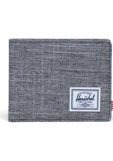 Herschel Roy Wallet Raven Crosshatch Uniseks Gri Cüzdan - 30072-00919
