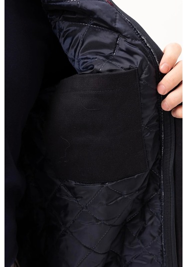 Kışlık İş Mont Grituruncu Kapitone Astarlı Avensis Astar Rüzgar Geçirmez Montu Kıyafeti Lacivert-Kırmızı Kışlık İş Mont Grituruncu Kapitone Astarlı Avensis Astar Rüzgar Geçirmez Montu Kıyafeti Lacivert-Kırmızı