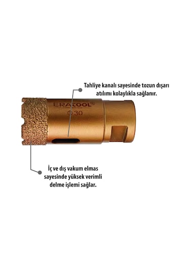 Mermer Granit Panç 40mm M14 Era55894 Eratool