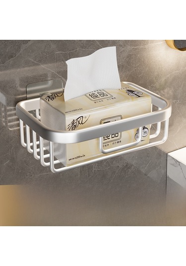 Skycity Banyo Tuvalet Kağıdı Rafı - Delme Yok Kurulum - Kompakt Tasarım - Dayanıklı Oksijenli Yüzey - Çok Amaçlı Depolama Diğer