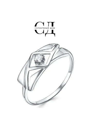Serebranyj Dom Taşlı Gümüş Yüzük 12392773 Gri