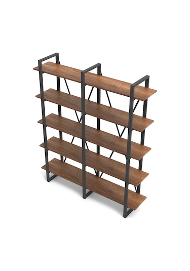 Robinhome Robin Home Vivaldi E Ofis Kitaplık 5 Raflı Metal Ayaklı Barok