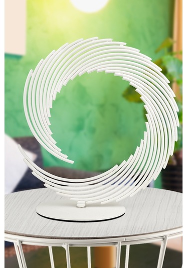 Begüsa Bakü Metal Aksesuar Biblo 31 Cm Beyaz