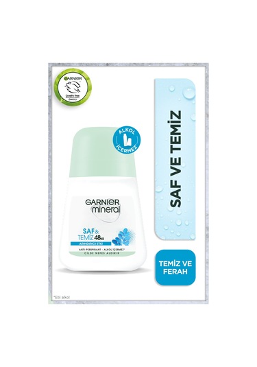 Garnier Mineral Saf&Temiz Antiperspirant Kadın Roll-On 50 ML