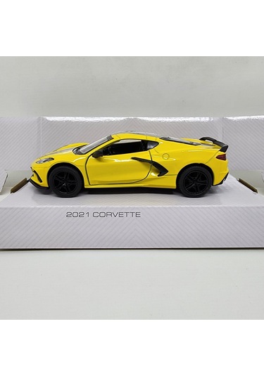 Kinsmart 2021 Corvette Baskıyla - 1/36 Ölçekli Döküm Model