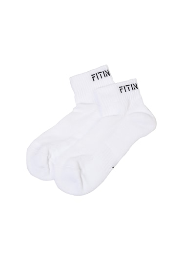 Premium Performance Quarter Beyaz Spor Çorap Beyaz