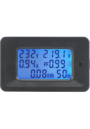 Samdoo 20a Dijital Enerji Ölçer - Voltaj, Akım, Güç Ve Frekans Göstergeli Kompakt Multimetre