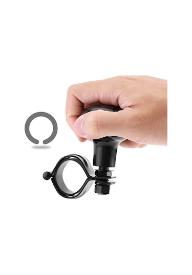 Kosona Siyah Plastik Metal Direksiyon Çubuğu Kolu - Evrensel Uyum, 360 Hızlı Kontrol, Kolay Montaj Sı-a0072