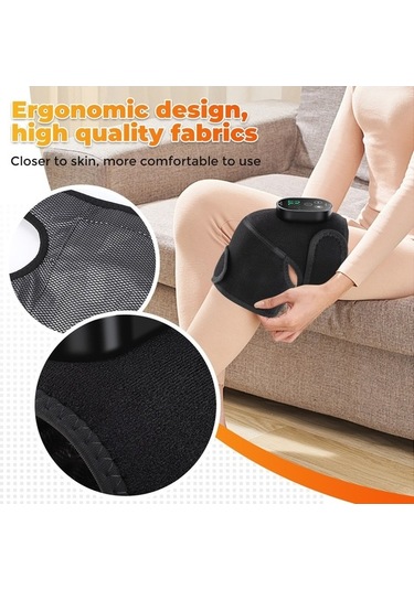 Wondernest Isıtmalı Masajlı Dizlikler - Rf Teknolojili Eklem Rahatlatıcı Gri