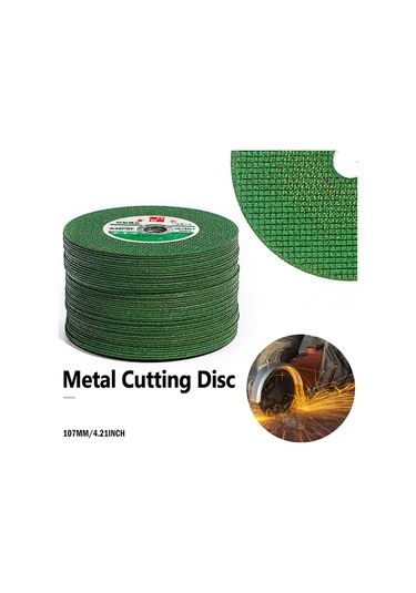 Wezone 100mm Açımlı Taşlama İçin Reçine Çift Ağı Ultra İnce Metal/çelik Kesim Diskleri, 25 Adet