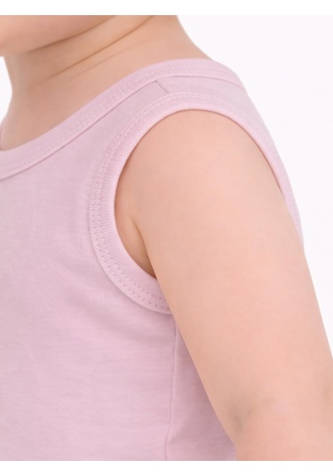 Civil Baby Organik 5 Li Sıfır Kol Çıtçıtlı Badi - Pembe