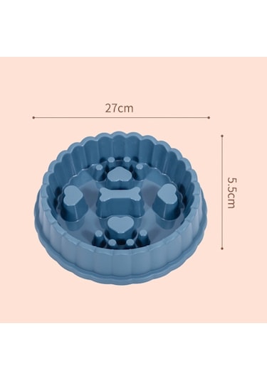Sones Yavaş Yemek Kasesi Boğulma Önleyici Köpek Kasesi Kedi Köpek Mama Kasesi