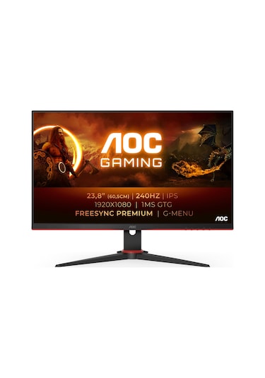 AOC 24G2ZE 23.8" 0.5 MS 240 Hz FreeSync Full HD IPS LED Monitör (Ölü Piksel)