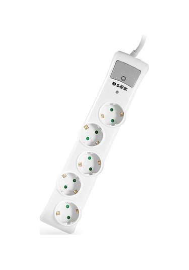 S-link Swapp SPGNA05 750J 5'li Akım Korumalı Priz 1.5 Metre